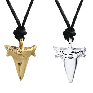 Stainless Steel Shark Tooth Necklace