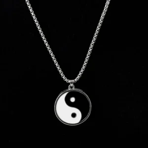 Stainless Steel Yin Ying Yang Pendant