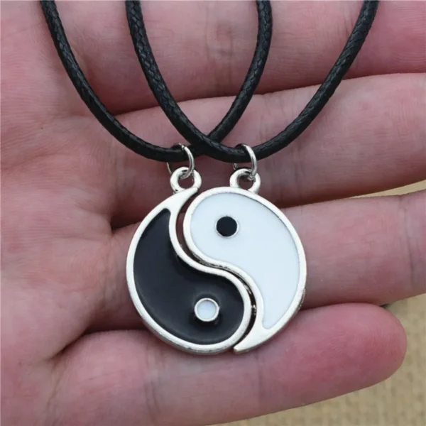 Double Yin Yang Couple’s Pendant Set