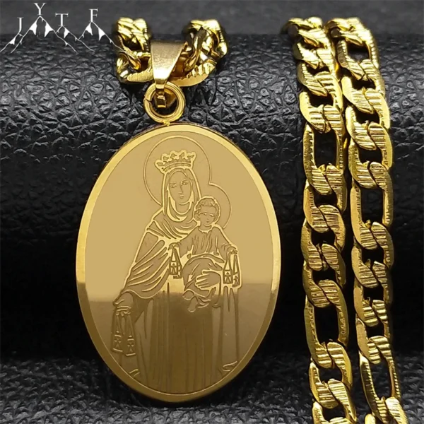 Virgin Mary Stainless Steel Pendant