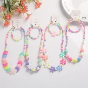 Candy Colored Bead Necklace